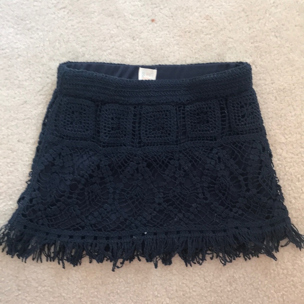 Surfer Gypsy woven mini skirt